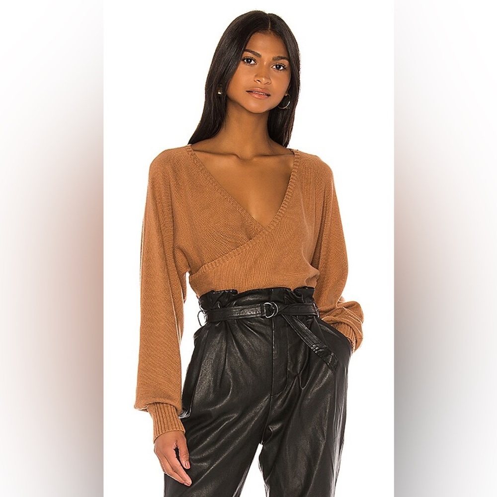Revolve x Camila Coelho Nina Sweater in Brown M